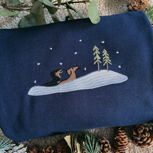 Dachshund through the snow - Sweatshirt / Hoodie