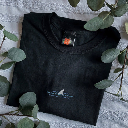 Shark Fin Embroidered Tshirt