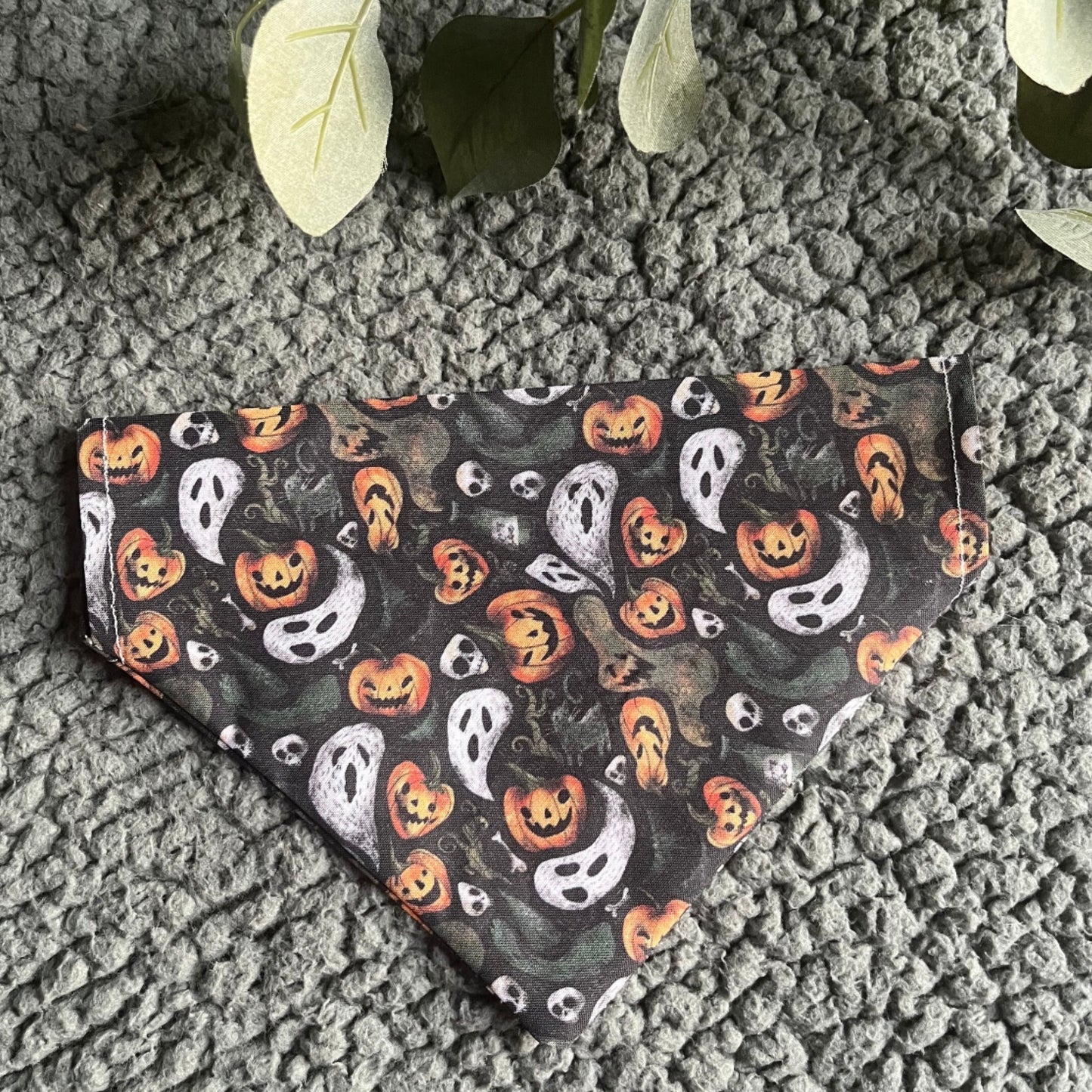 Spooky Ghosts & Pumpkins - Pet Bandana