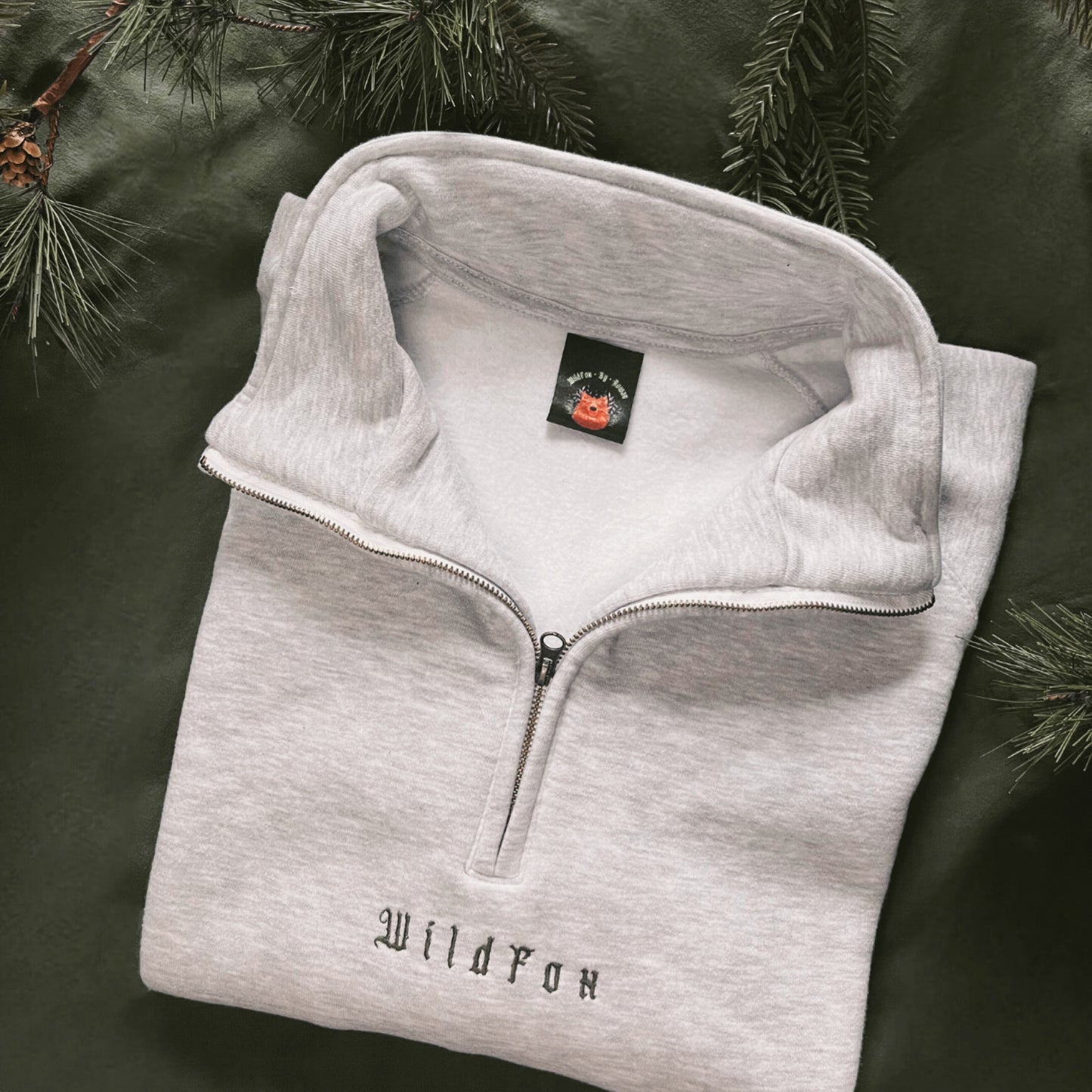 WildFox - Grey 1/4 zip sweatshirt