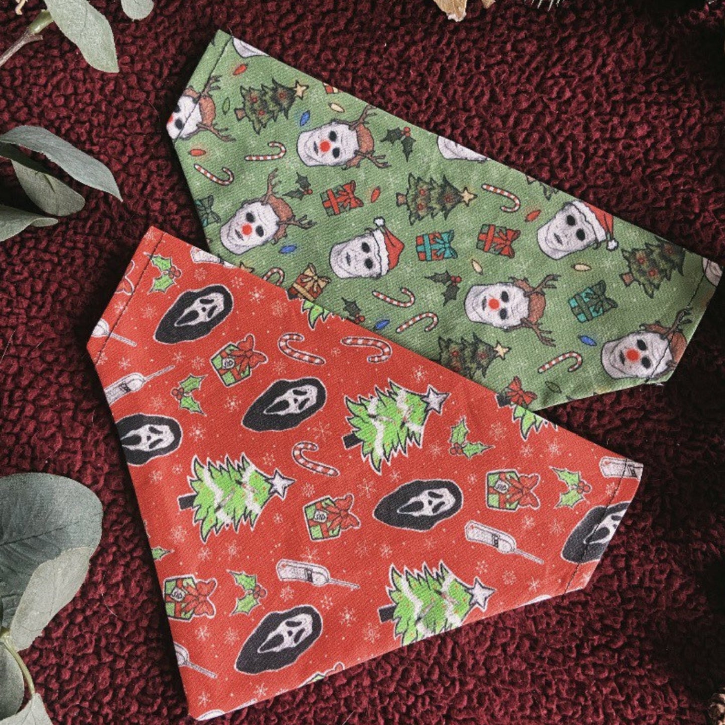 Christmas Horror Characters Pet Bandana